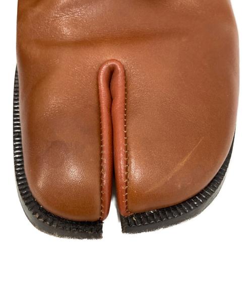 Maison Margiela（メゾンマルジェラ）Maison Margiela (メゾンマルジェラ) タビ レースアップ レザーシューズ ブラウン サイズ:39の古着・服飾アイテム