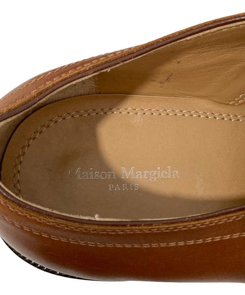 Maison Margiela（メゾンマルジェラ）Maison Margiela (メゾンマルジェラ) タビ レースアップ レザーシューズ ブラウン サイズ:39の古着・服飾アイテム