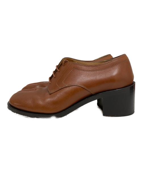 Maison Margiela（メゾンマルジェラ）Maison Margiela (メゾンマルジェラ) タビ レースアップ レザーシューズ ブラウン サイズ:39の古着・服飾アイテム