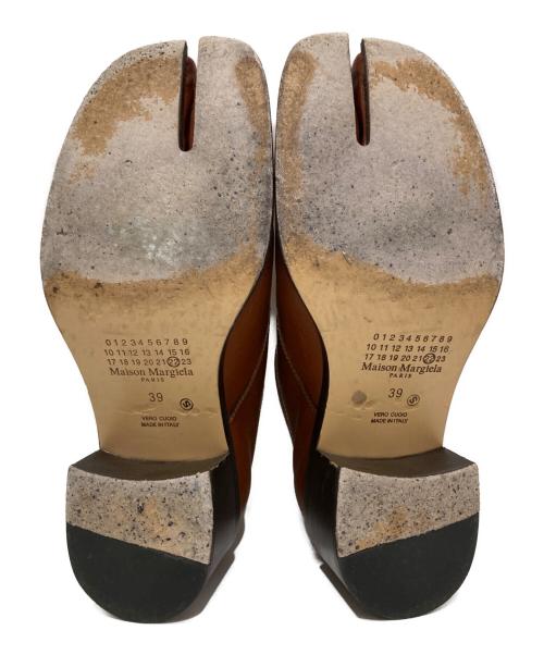 Maison Margiela（メゾンマルジェラ）Maison Margiela (メゾンマルジェラ) タビ レースアップ レザーシューズ ブラウン サイズ:39の古着・服飾アイテム