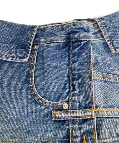ALEXANDER WANG（アレキサンダー・ワン）ALEXANDER WANG (アレキサンダー・ワン) デザインデニムスカート インディゴ サイズ:27の古着・服飾アイテム