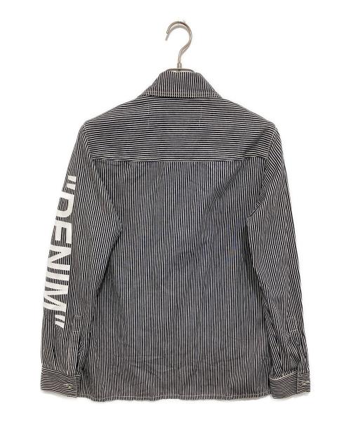 OFFWHITE（オフホワイト）OFFWHITE (オフホワイト) ヒッコリーストライプ シャツジャケット OWYD002E18B13062 インディゴ サイズ:40の古着・服飾アイテム