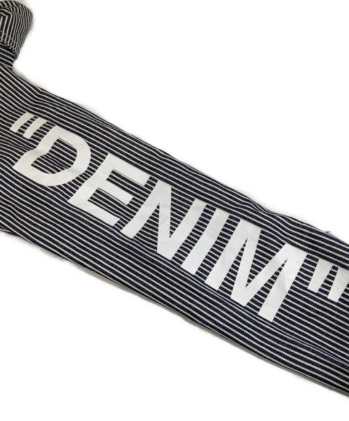 OFFWHITE（オフホワイト）OFFWHITE (オフホワイト) ヒッコリーストライプ シャツジャケット OWYD002E18B13062 インディゴ サイズ:40の古着・服飾アイテム