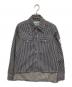 OFFWHITE（オフホワイト）の古着「ヒッコリーストライプ シャツジャケット OWYD002E18B13062」｜インディゴ