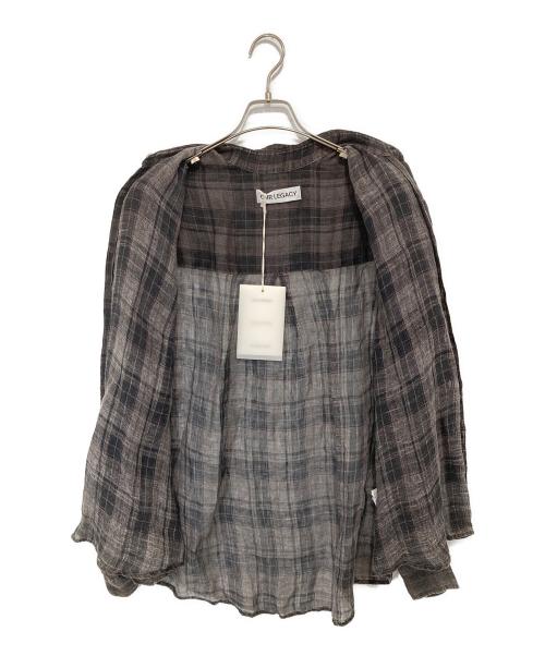 OUR LEGACY（アワーレガシー）OUR LEGACY (アワーレガシー) ABOVE SHIRT / チェック柄リネンシャツ　25FW-WMO-BL01 ブラウン サイズ:46の古着・服飾アイテム