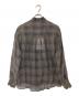 OUR LEGACY (アワーレガシー) ABOVE SHIRT / チェック柄リネンシャツ　25FW-WMO-BL01 ブラウン サイズ:46：32000円