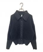 CFCLシーエフシーエル）の古着「LATTICE STAND FALL COLLAR BLOUSON　ラティススタンドフォールカラーブルゾン　CF009KC050」｜ブラック