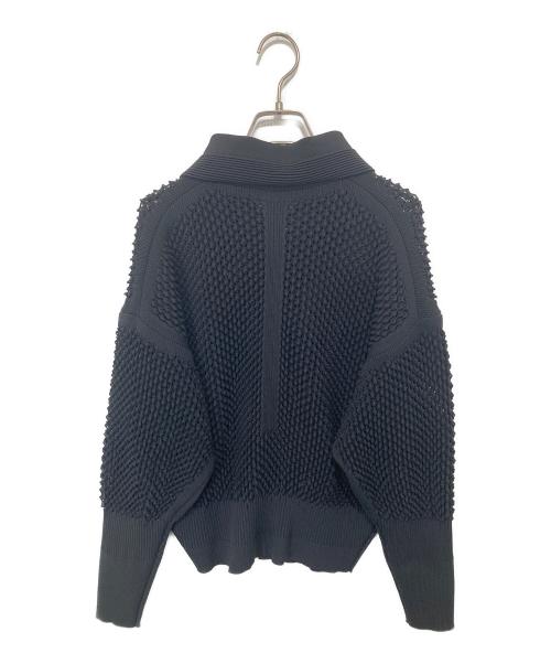 CFCL（シーエフシーエル）CFCL (シーエフシーエル) LATTICE STAND FALL COLLAR BLOUSON　ラティススタンドフォールカラーブルゾン　CF009KC050 ブラック サイズ:1の古着・服飾アイテム