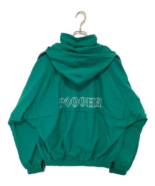 adidas（アディダス）adidas (アディダス) Gosha Rubchinskiy (ゴーシャラブチンスキー) WOVEN JACKET　ウーブンジャケット　DP5314 グリーン サイズ:Mの古着・服飾アイテム