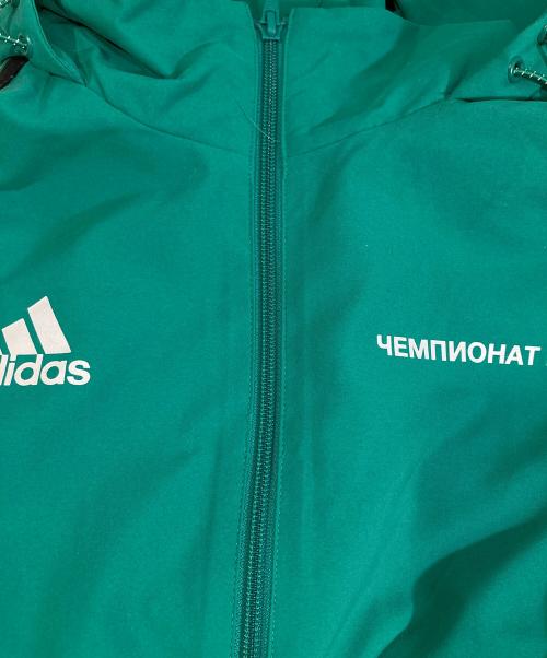 adidas（アディダス）adidas (アディダス) Gosha Rubchinskiy (ゴーシャラブチンスキー) WOVEN JACKET　ウーブンジャケット　DP5314 グリーン サイズ:Mの古着・服飾アイテム