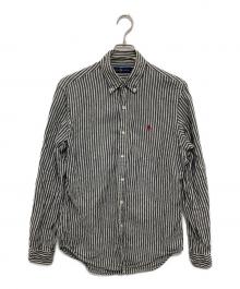 RALPH LAUREN（ラルフローレン）の古着「リネンシャツ」｜グレー