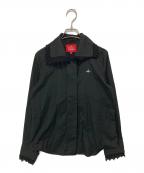 Vivienne Westwood RED LABELヴィヴィアンウエストウッドレッドレーベル）の古着「レースシャツブラウス　16-11-801001」｜ブラック