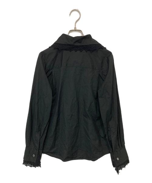 Vivienne Westwood RED LABEL（ヴィヴィアンウエストウッドレッドレーベル）Vivienne Westwood RED LABEL (ヴィヴィアンウエストウッドレッドレーベル) レースシャツブラウス　16-11-801001 ブラック サイズ:02の古着・服飾アイテム