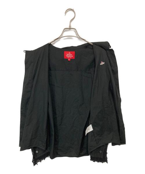 Vivienne Westwood RED LABEL（ヴィヴィアンウエストウッドレッドレーベル）Vivienne Westwood RED LABEL (ヴィヴィアンウエストウッドレッドレーベル) レースシャツブラウス　16-11-801001 ブラック サイズ:02の古着・服飾アイテム