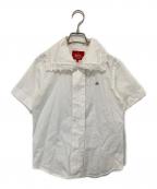 Vivienne Westwood RED LABELヴィヴィアンウエストウッドレッドレーベル）の古着「レースシャツブラウス」｜ホワイト