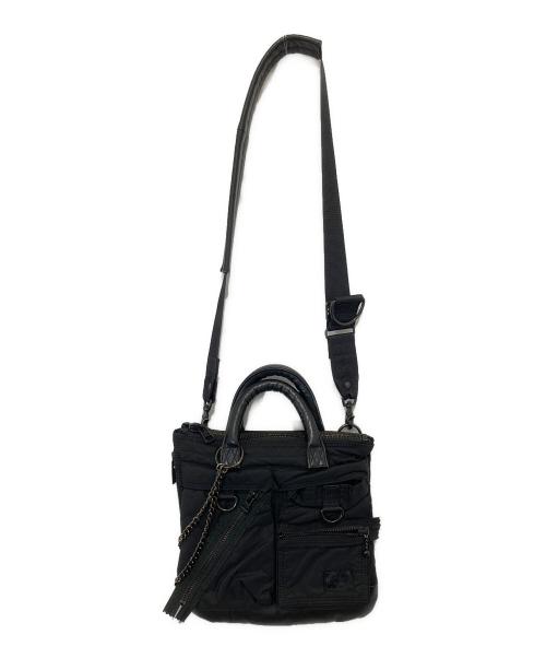 PORTER（ポーター）PORTER (ポーター) YOHJI YAMAMOTO (ヨウジヤマモト) 2WAY HELMET BAG(S)　ツーウェイヘルメットバッグ ブラックの古着・服飾アイテム