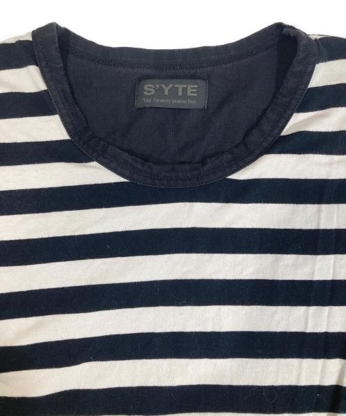 s'yte（サイト）s'yte (サイト) ボーダーカットソー ホワイト×ブラック サイズ:3の古着・服飾アイテム