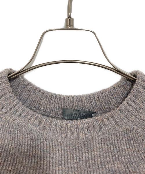 DIOR HOMME（ディオール オム）DIOR HOMME (ディオール オム) アトリエ刺繍クルーネックニット　213M640AT298 グレー サイズ:Sの古着・服飾アイテム