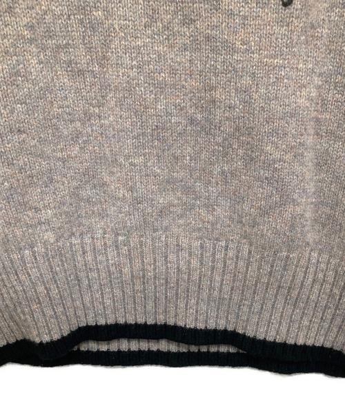 DIOR HOMME（ディオール オム）DIOR HOMME (ディオール オム) アトリエ刺繍クルーネックニット　213M640AT298 グレー サイズ:Sの古着・服飾アイテム