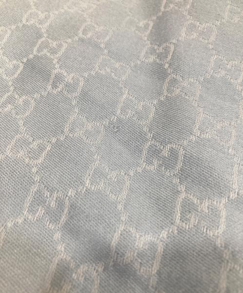 GUCCI（グッチ）GUCCI (グッチ) 大判ストール ブルーの古着・服飾アイテム