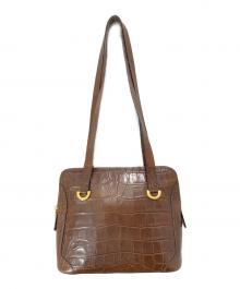 CELINE（セリーヌ）の古着「型押しバッグ」｜ブラウン