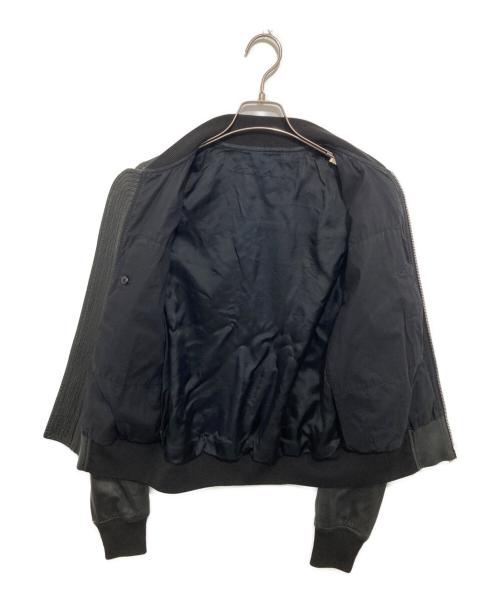 RICK OWENS（リックオウエンス）RICK OWENS (リックオウエンス) 15SSジップアップレザージャケット ブラック サイズ:42の古着・服飾アイテム