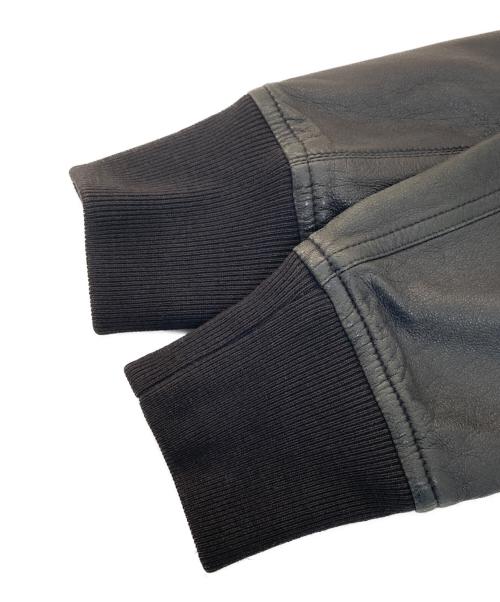 RICK OWENS（リックオウエンス）RICK OWENS (リックオウエンス) 15SSジップアップレザージャケット ブラック サイズ:42の古着・服飾アイテム