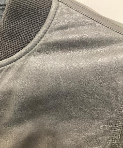 RICK OWENS（リックオウエンス）RICK OWENS (リックオウエンス) 15SSジップアップレザージャケット ブラック サイズ:42の古着・服飾アイテム