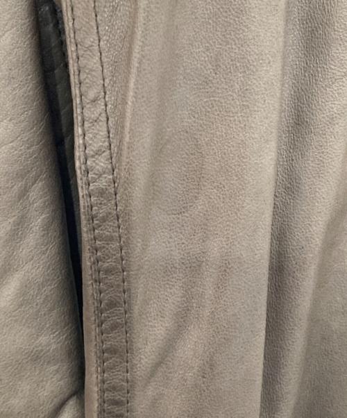 RICK OWENS（リックオウエンス）RICK OWENS (リックオウエンス) 14SSマルチジップレザージャケット ベージュ サイズ:46の古着・服飾アイテム