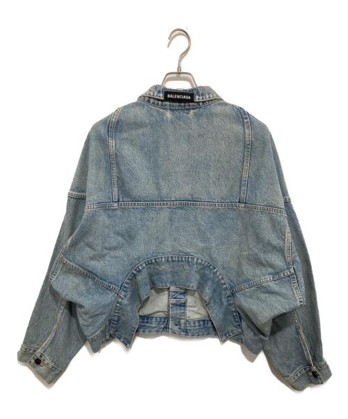 BALENCIAGA（バレンシアガ）BALENCIAGA (バレンシアガ) デニム アップサイドダウン ジャケット / Upside Down Denim Jacket　HO13 625989 TJW79 インディゴ サイズ:36の古着・服飾アイテム