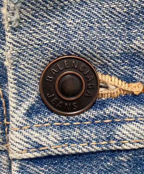 BALENCIAGA（バレンシアガ）BALENCIAGA (バレンシアガ) デニム アップサイドダウン ジャケット / Upside Down Denim Jacket　HO13 625989 TJW79 インディゴ サイズ:36の古着・服飾アイテム