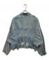 BALENCIAGA (バレンシアガ) デニム アップサイドダウン ジャケット / Upside Down Denim Jacket　HO13 625989 TJW79 インディゴ サイズ:36：60000円