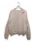 Acne studios (アクネ ストゥディオズ) ロゴプリント ダメージ加工スウェットクルーネックシャツ ピンク サイズ:L：25000円