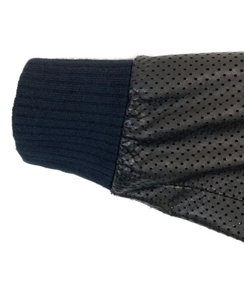 BALLY（バリー）BALLY (バリー) パンチング ラムレザージャケット ブラック サイズ:46の古着・服飾アイテム