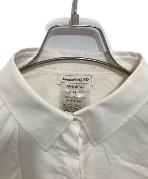 ALEXANDER McQUEEN（アレキサンダーマックイーン）ALEXANDER McQUEEN (アレキサンダーマックイーン) ロングシャツ　685461 QAAAD ホワイト サイズ:44の古着・服飾アイテム