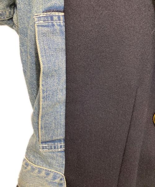 sacai（サカイ）sacai (サカイ) デニムミックスジャケット　20-05149 ネイビー サイズ:２の古着・服飾アイテム