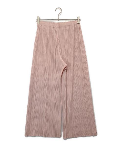 PLEATS PLEASE（プリーツプリーズ）PLEATS PLEASE (プリーツプリーズ) ワイドプリーツパンツ ピンク サイズ:Lの古着・服飾アイテム