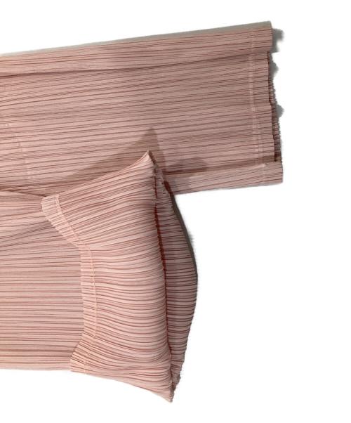 PLEATS PLEASE（プリーツプリーズ）PLEATS PLEASE (プリーツプリーズ) ワイドプリーツパンツ ピンク サイズ:Lの古着・服飾アイテム