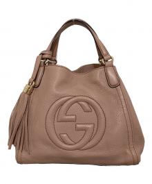 GUCCI（グッチ）の古着「ソーホーインターロッキングＧ ハンドバッグ　336751」｜ピンク