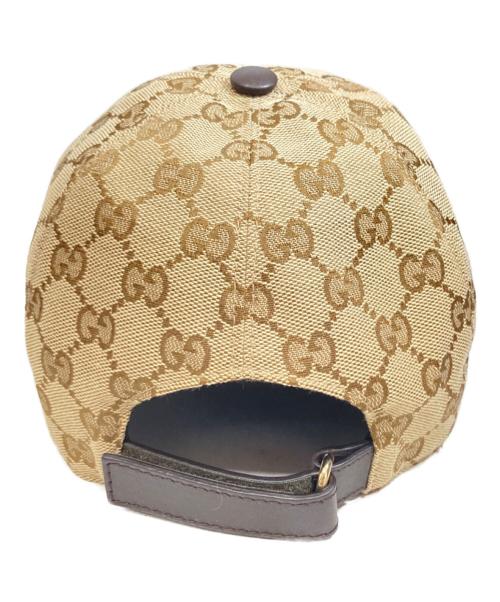 GUCCI（グッチ）GUCCI (グッチ) GGキャンバス ベースボールキャップ ブラウンの古着・服飾アイテム