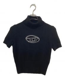 DIESEL（ディーゼル）の古着「M-ARGARET 半袖ニット」｜ブラック