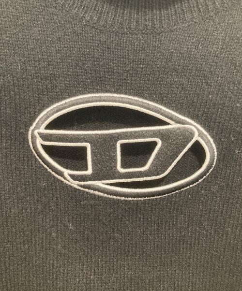 DIESEL（ディーゼル）DIESEL (ディーゼル) M-ARGARET 半袖ニット ブラック サイズ:Sの古着・服飾アイテム
