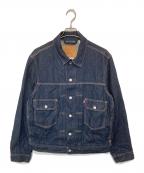 LEVI'Sリーバイス）の古着「TYPE 2 TRUCKER ME AGAIN EX　タイプ2トラッカー三―アゲインEX　」｜インディゴ