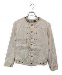 LEVI'S×Lefty Jeans by Takahiro Kuraishi（リーバイス）の古着「1st Jacket Round Neck」｜アイボリー