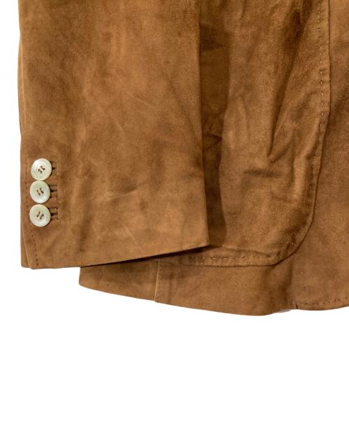 Cinquanta（チンクワンタ）Cinquanta (チンクワンタ) ゴートスキン テーラードジャケット　3633 ブラウン サイズ:44の古着・服飾アイテム