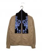 WALTER VAN BEIRENDONCKウォルター ヴァン ベイレンドンク）の古着「ニットジップカーディガン」｜ベージュ