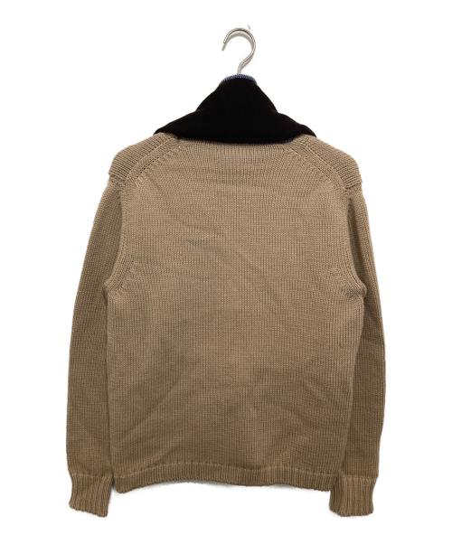 WALTER VAN BEIRENDONCK（ウォルター ヴァン ベイレンドンク）WALTER VAN BEIRENDONCK (ウォルター ヴァン ベイレンドンク) ニットジップカーディガン ベージュ サイズ:不明の古着・服飾アイテム