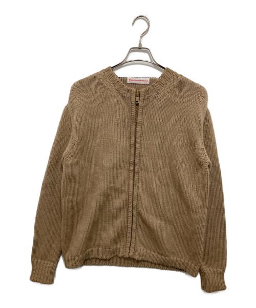 WALTER VAN BEIRENDONCK（ウォルター ヴァン ベイレンドンク）WALTER VAN BEIRENDONCK (ウォルター ヴァン ベイレンドンク) ニットジップカーディガン ベージュ サイズ:不明の古着・服飾アイテム