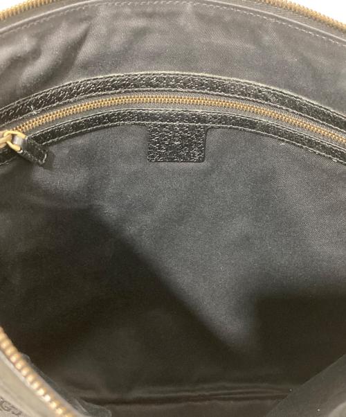 GUCCI（グッチ）GUCCI (グッチ) GGキャンバス スタッズ ショルダーバッグ ブラックの古着・服飾アイテム