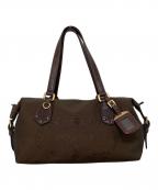 PRADAプラダ）の古着「LOGO JACQUARD ワンショルダーバッグ　BR3461」｜カーキ